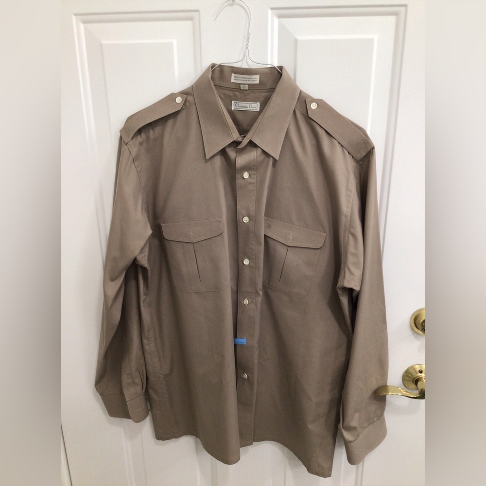 Christian Dior, long sleeve , dress shirt size Xl